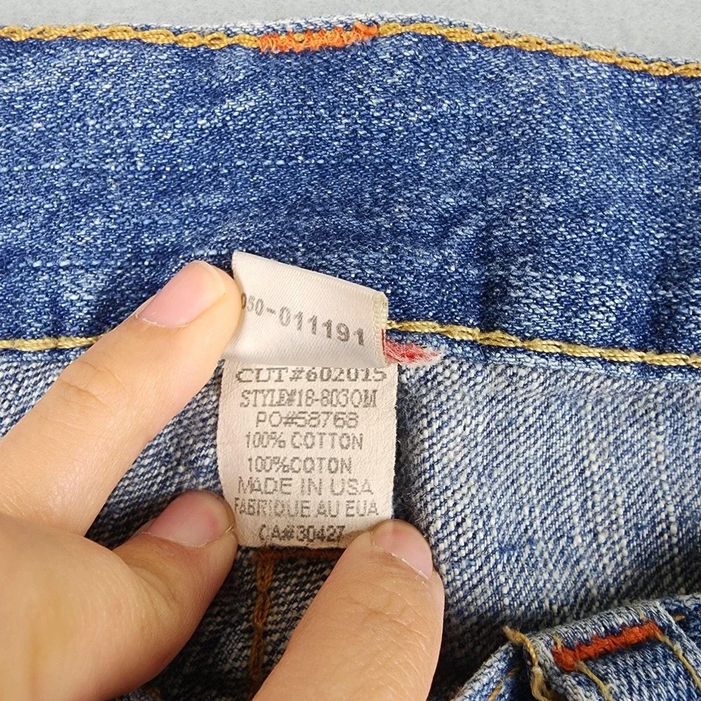 True Religion Joey Jeans Mens 34x29 Medium Wash Blue Bootcut USA Denim READ